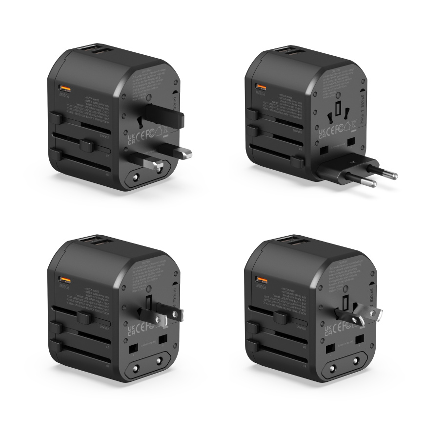 PRESTICO AC4 TRAVEL ADAPTER PD 20W black