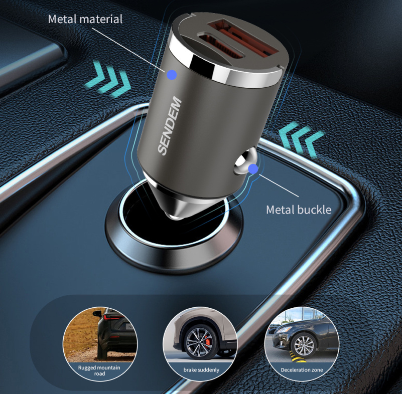 SENDEM D16 USB-A+USB-C 120W gray