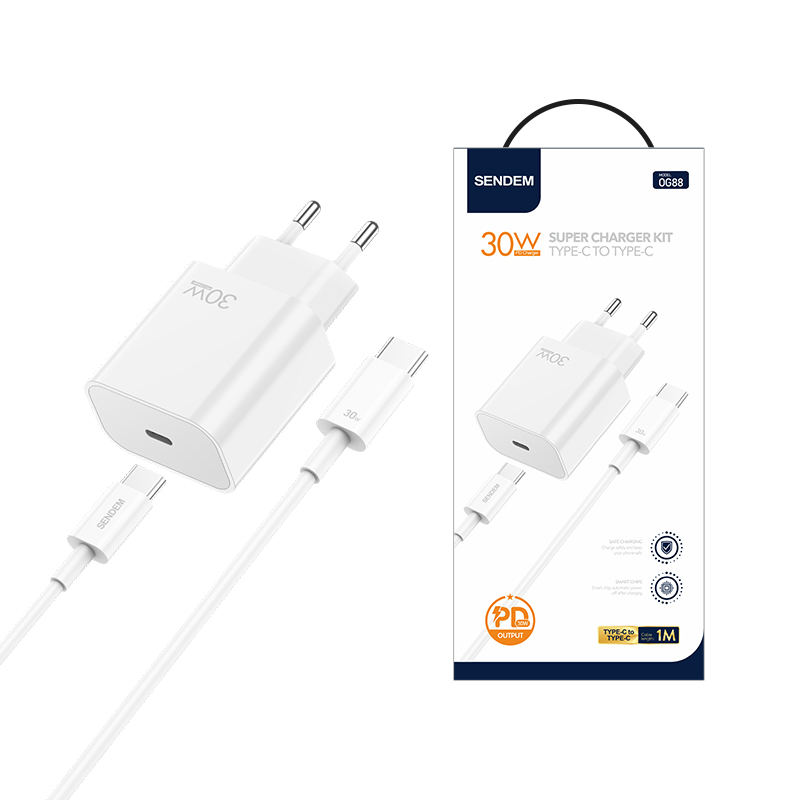 SENDEM OG88 USB-C+C2C PD 30W weiß