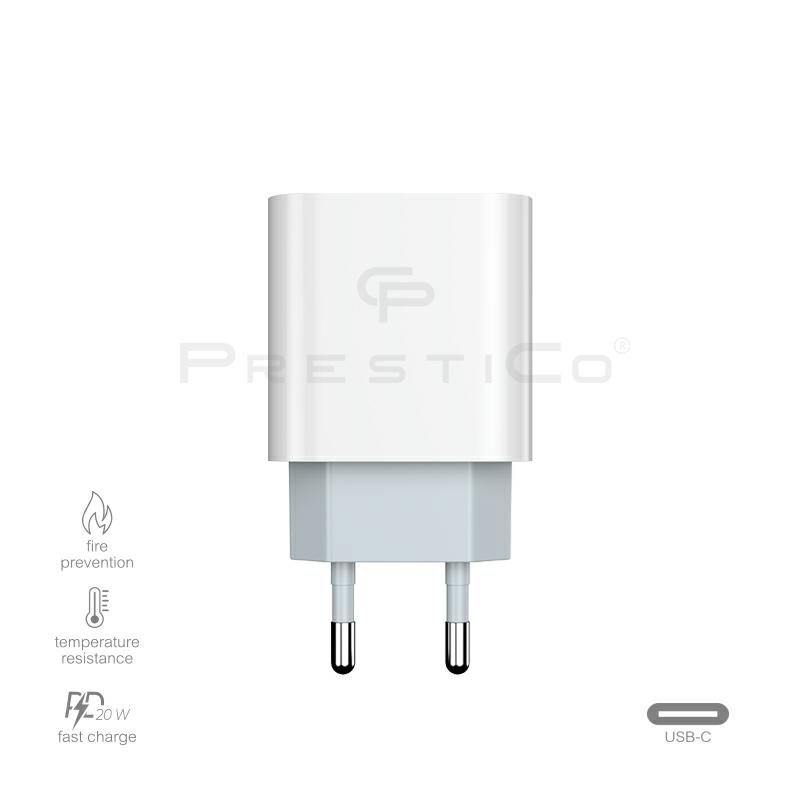 PRESTICO F8S USB-C+C2C 20W PD white