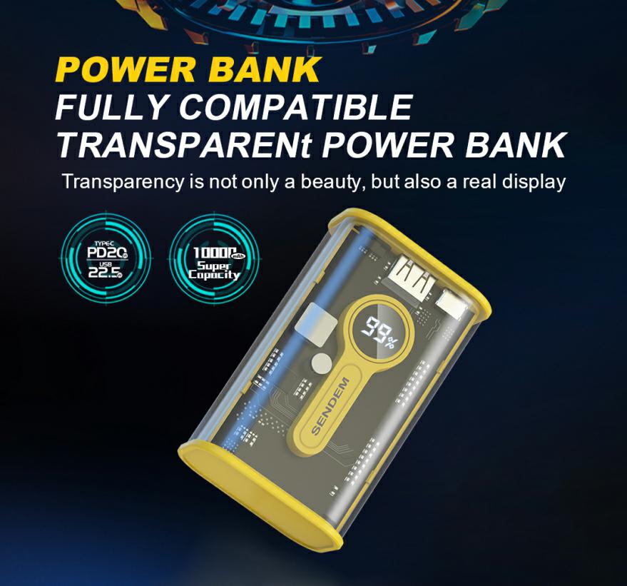 SENDEM PH30 POWER BANK 10000mAh 22,5W