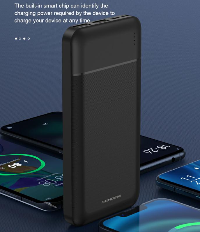 SENDEM PK81 POWER BANK 10000mAh black