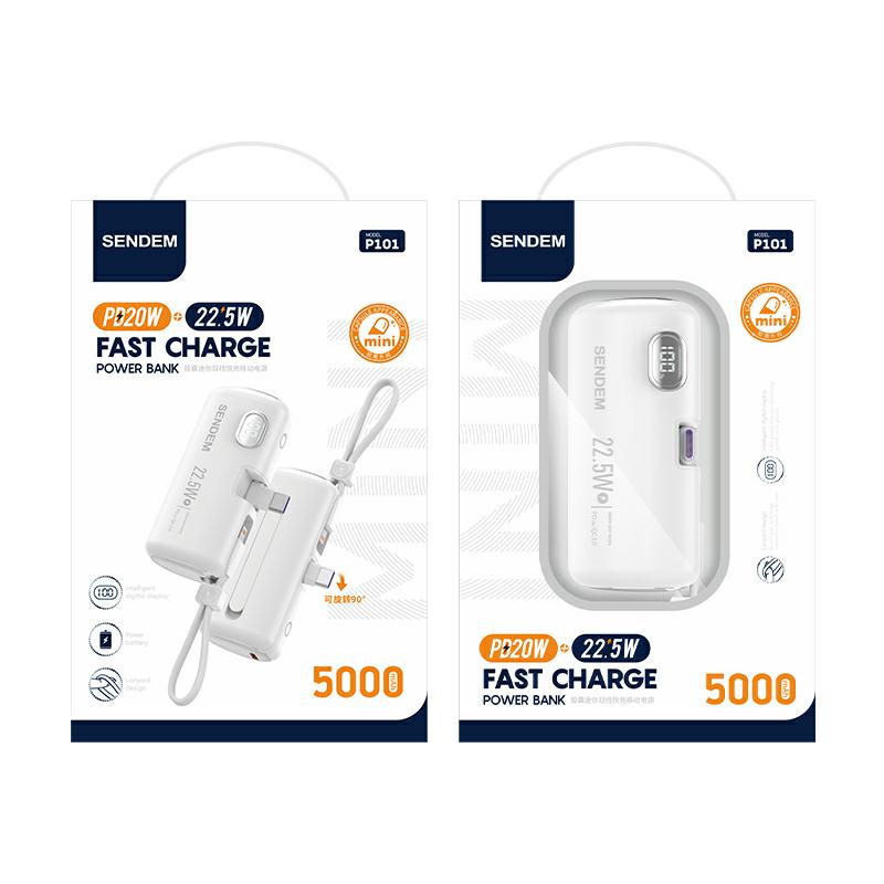 SENDEM P101 POWER BANK 5000mAh PD20W +