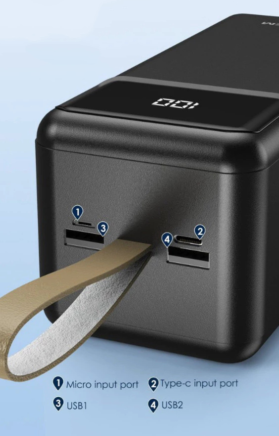 SENDEM Q36 POWER BANK 50000mAh LED white