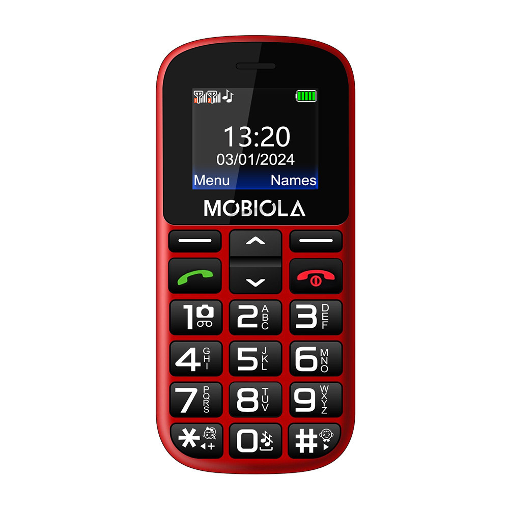 TELEFON MOBIOLA MB200 red
