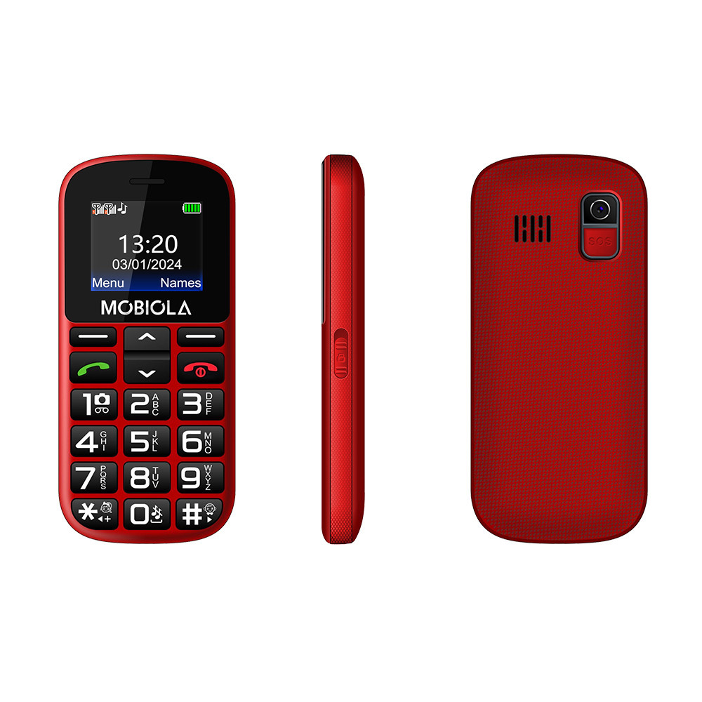 TELEFON MOBIOLA MB200 red